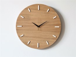 40 cm, zegar ścienny DĄB, nowoczesny zegar