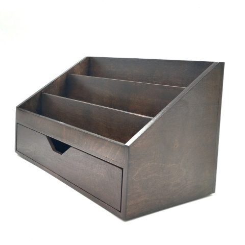 Gabinetowy przybornik na biurko - wenge