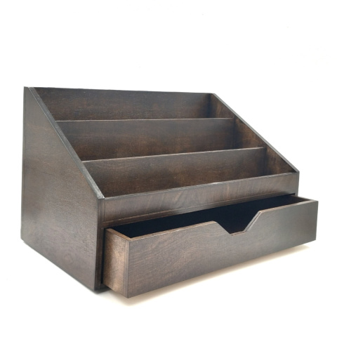 Gabinetowy przybornik na biurko - wenge