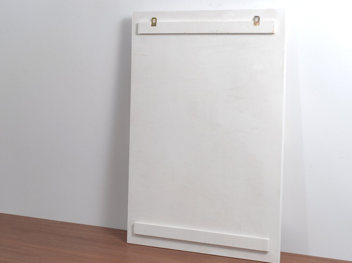 Organizer ścienny, 45 x 63 cm, drewniany, biały Organizer ścienny, 45 x 63 cm, drewniany, biały