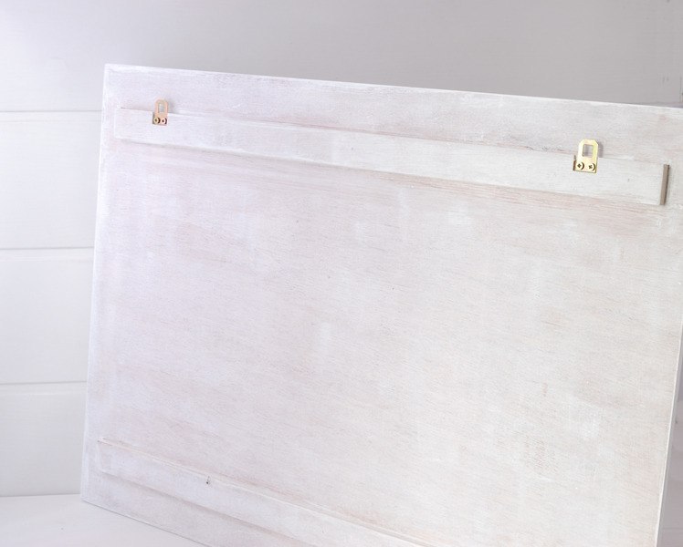 Organizer ścienny, 63x45 cm, drewniany, biały Organizer ścienny, 63x45 cm, drewniany, biały