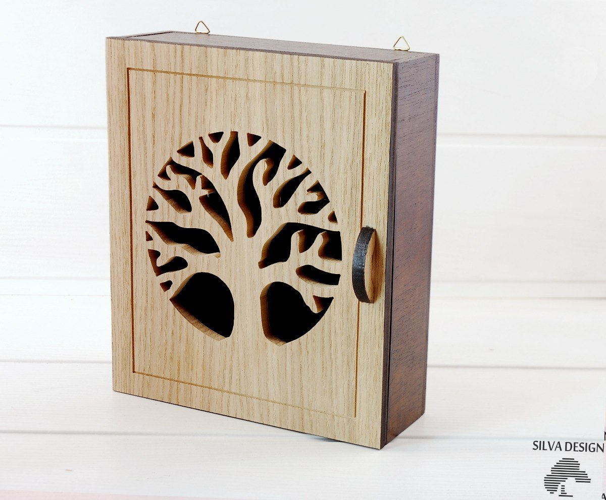Szafka na klucze NATURAL TREE - skrzynka wenge Szafka na klucze NATURAL TREE - skrzynka wenge