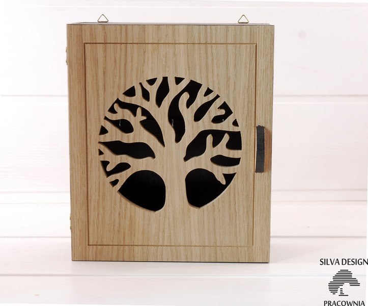 Szafka na klucze NATURAL TREE - skrzynka wenge Szafka na klucze NATURAL TREE - skrzynka wenge